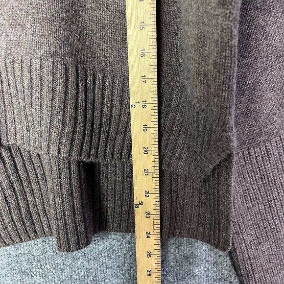 New L'ACADEMIE Corrina V Neck Wool Sweater in Umber Brown Size XL - Picture 5 of 10